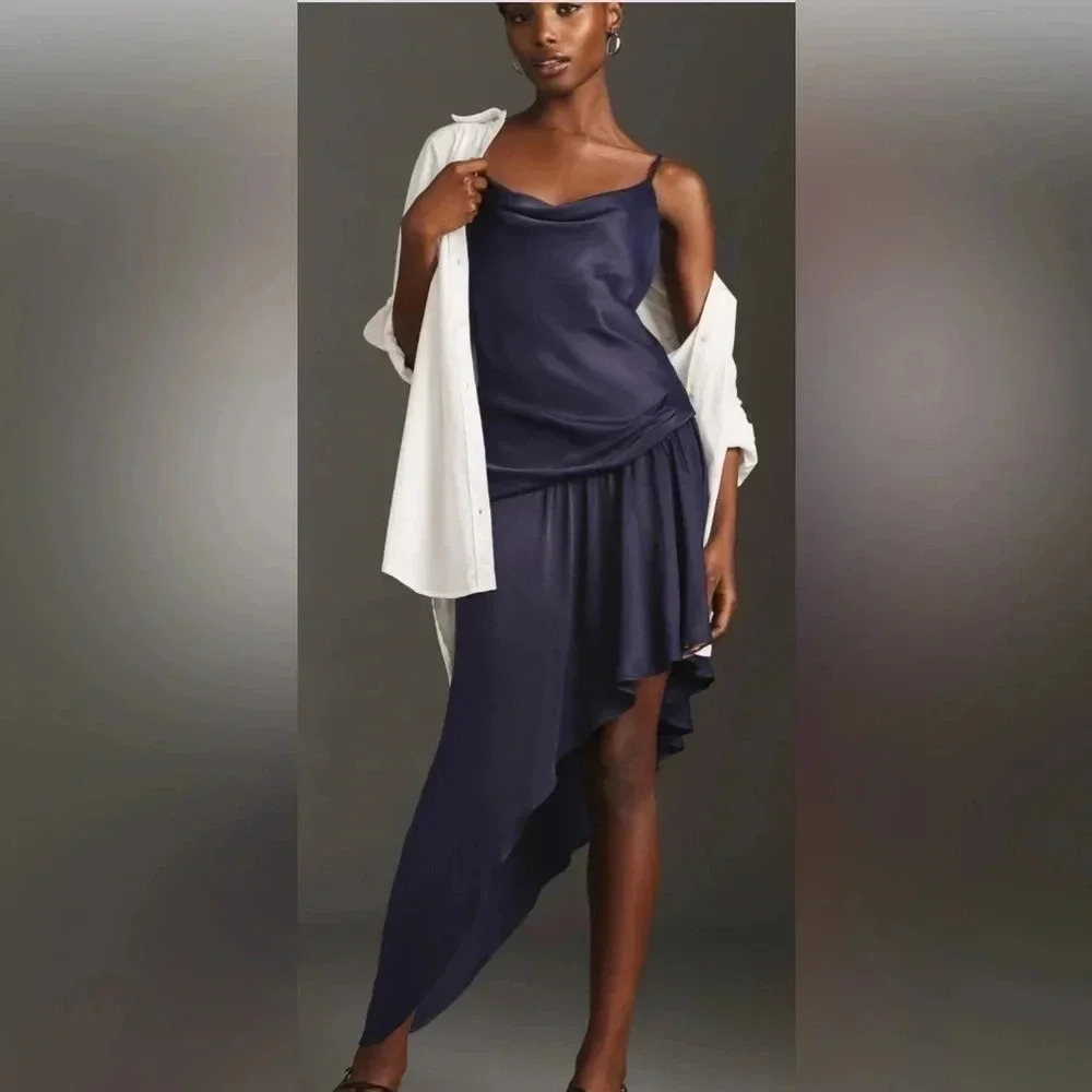 Anthropologie | Slim Asymmetrically-Hem Dress | NEW WITH TAG 🏷️